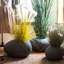 Vase de table en ciment bleu-1674142643