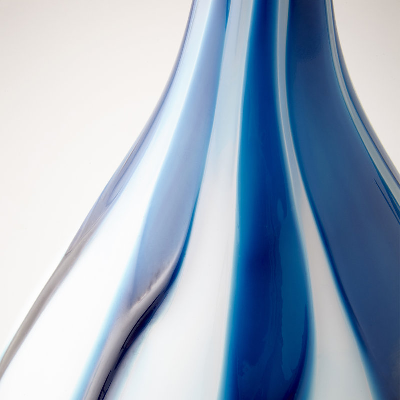 Dulcet Glass Table Vase, 16" H x 7" W x 7" D