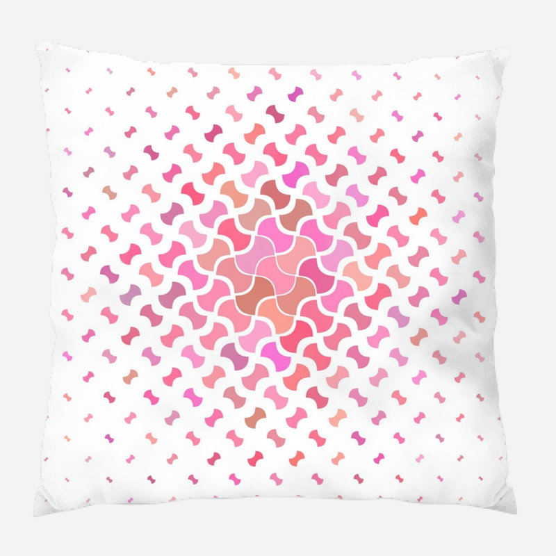 Geometric Microsuede Reversible Throw Pillow
