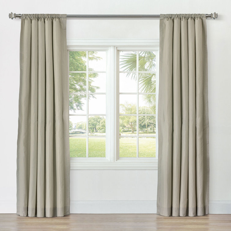 Reverie Striped Curtain Panel In Sand