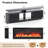 90" Fireplace TV Stand with LED Light and 50" Electric Fireplace, Modern HIgh Glossy Black Media Console with Open Shelf and Storage Cabinet-554935982-562656428