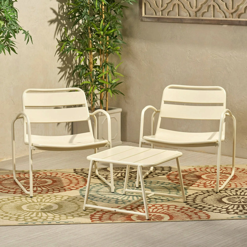 Ensemble de conversation Conrad, Blanc mat