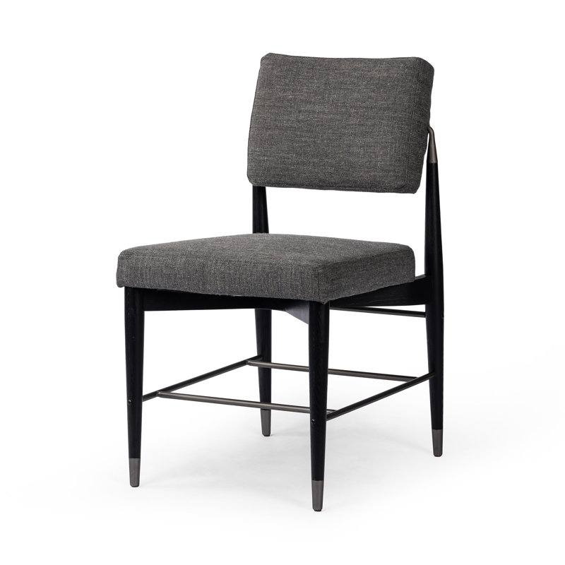 Anton Upholstered Dining Chair, Gray Fabric