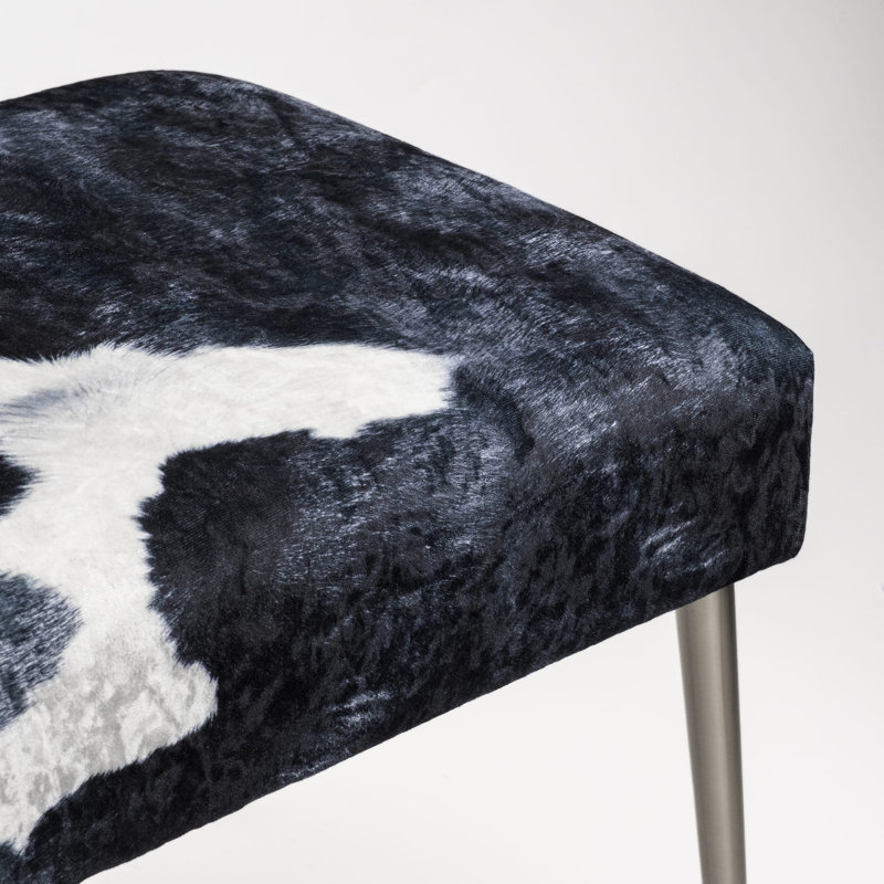 Yandell Velvet Upholstered Bench, H40 x W120 x D30cm