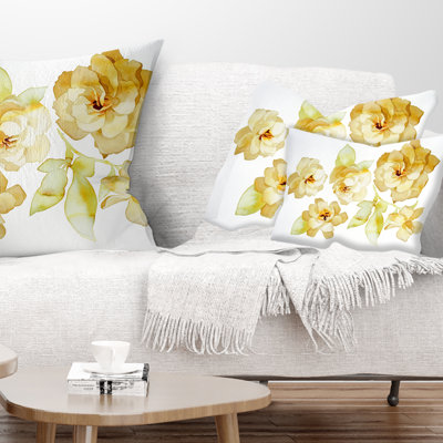 Coussin floral avec abat-jour floral