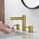Circular 2-handle 8" Widespread Bathroom Faucet with Pop Up Drain