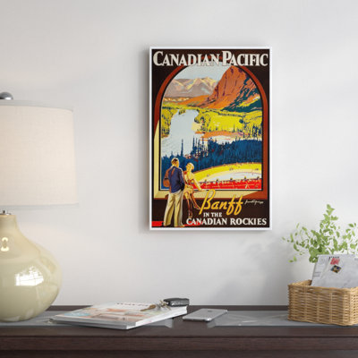 « Canadian Pacific: Banff in the Canadian Rockies », affiche vintage sur toile