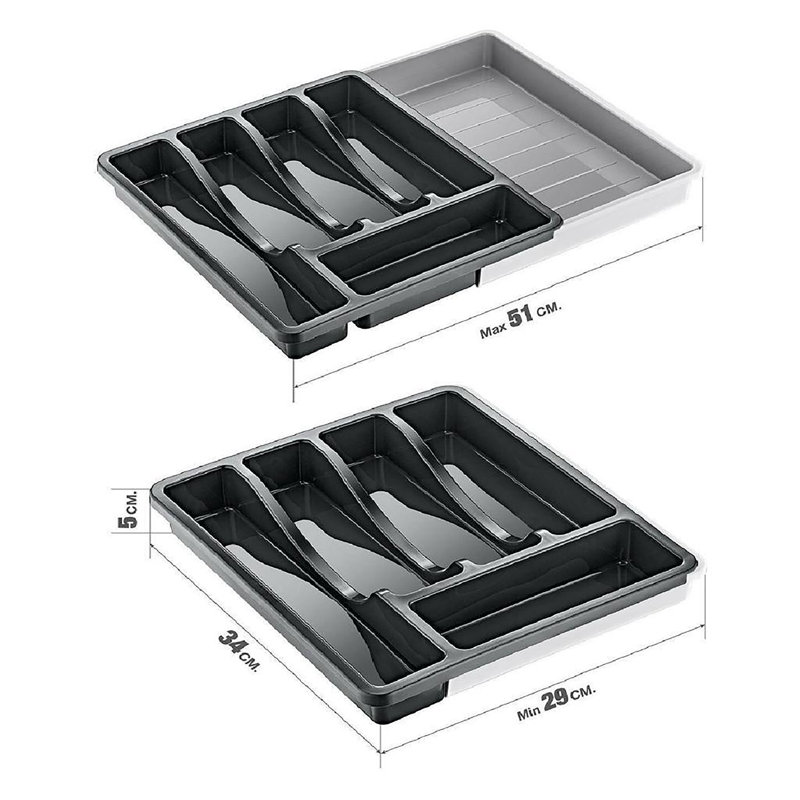 Plastic Rectangle Flatware Caddy