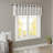 Fretwork Print Grommet Top Window Valance Ivory/Grey 50X18"-112791727