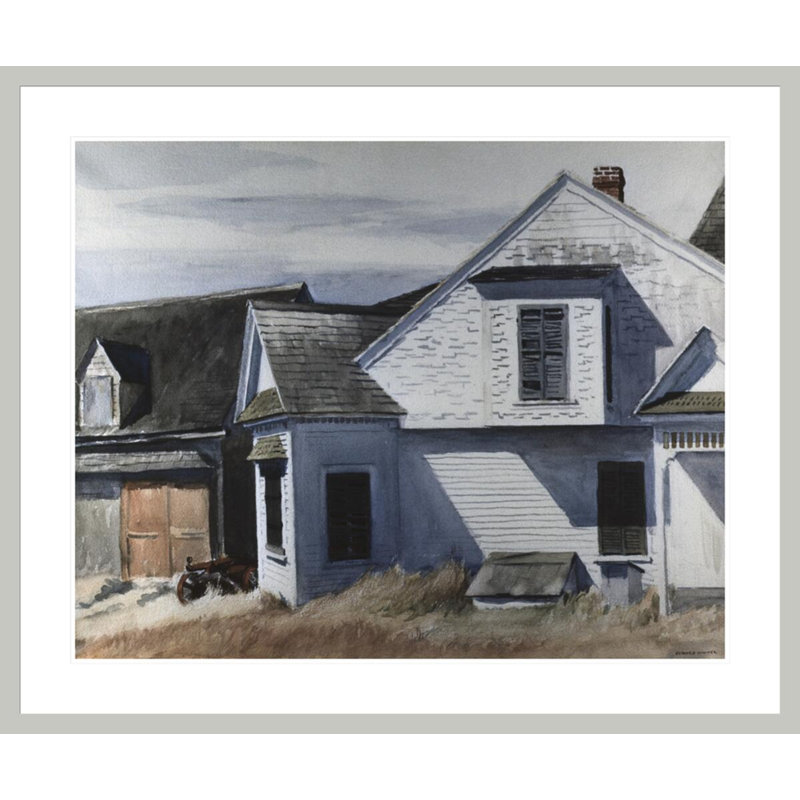 «House on Pamet River» par Edward Hopper, impression giclée sur cadre, H 33,5 po x l 40,16 po