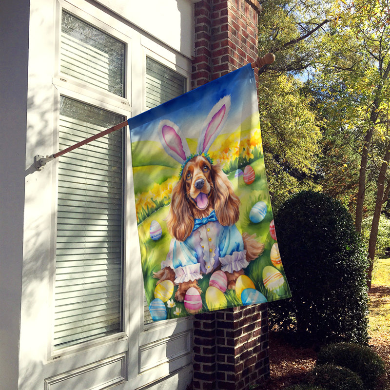 Easter Egg Hunt Double Sided 40'' H x 28'' W Polyester Easter House Flag