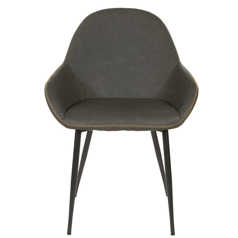 Chaise rembourrée Sabra Piper, Tissu fumé