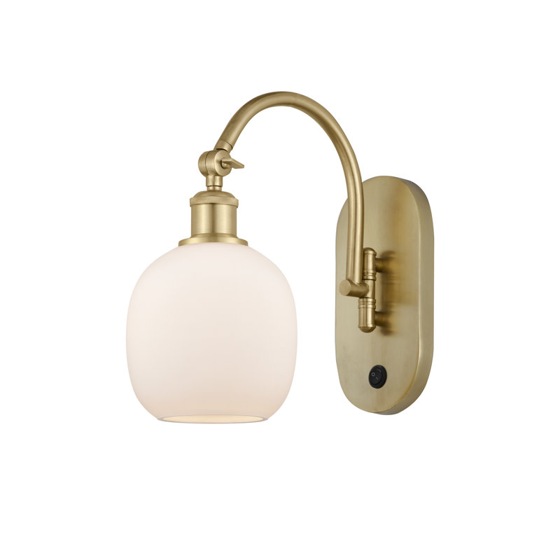 Alve Swing Arm Sconce, No Bulb Included, Satin Gold