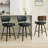 26" Swivel Upholstered Counter Stool with Walnut-Finish Bentwood Frame-114223069-114223066