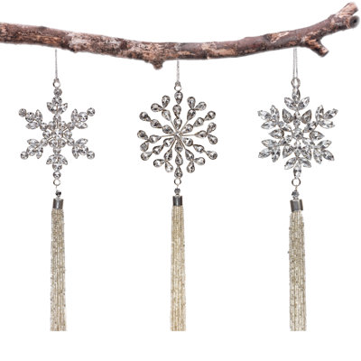 10.5'' Handmade Glass Holiday Shaped Ornament