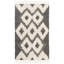 Tapis géométrique en laine / coton noué à la main Alimatou-28062886