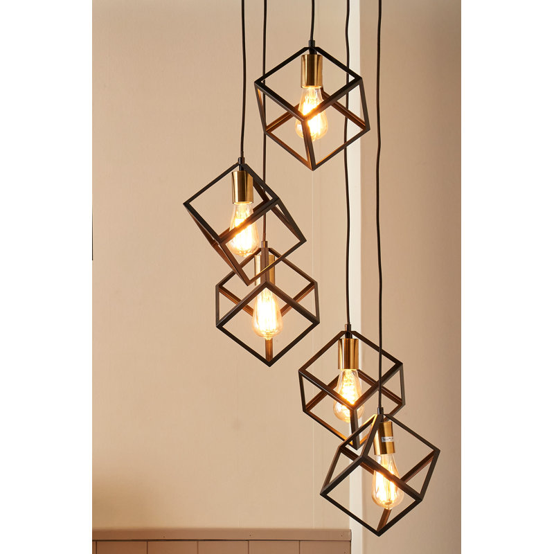 Kesler 5 - Light Black Cluster Pendant