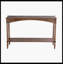 Console 47 po x 14 po x 30 po en bois brun rustique - pieds tournés en spirale et tablette de rangement inférieure, parfaite pour les vestibules et les espaces de vie