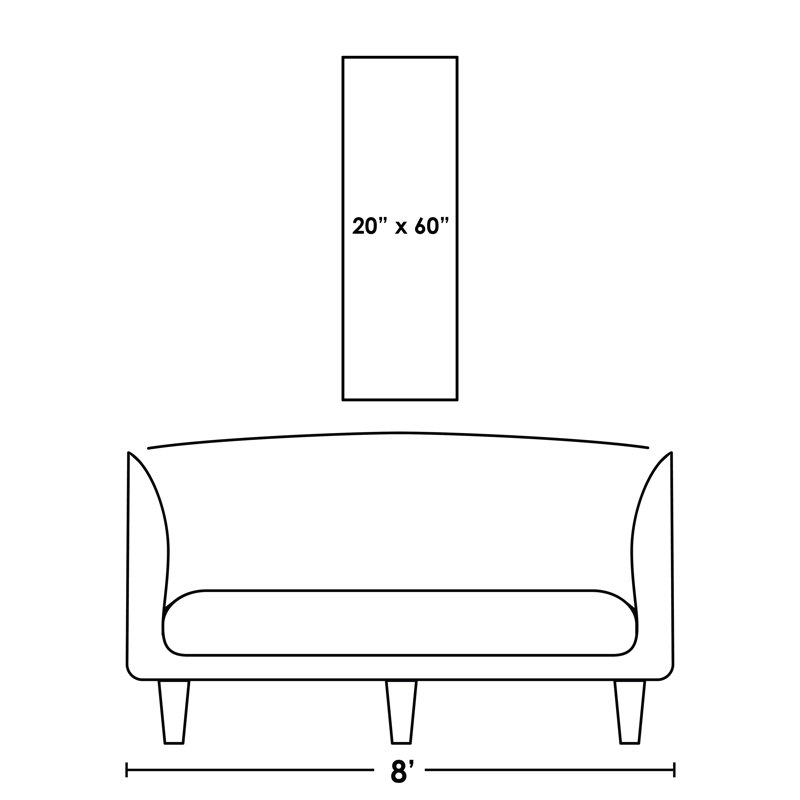 Exuding Excellence II Print by Blakely Bering, 60" H x 20" W x 1.5" D, Marble Glaze