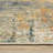 Arjay Distressed Elements Abstract Beige/ Orange Indoor-Outdoor Rug-228595044