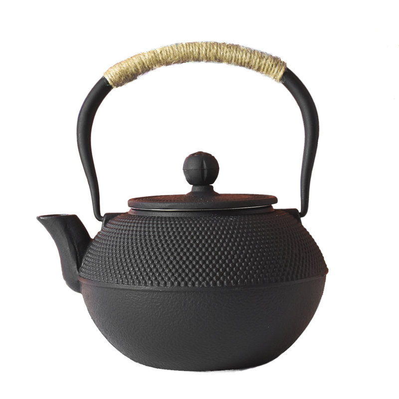 1200ml Cast Iron Classic Black Teapot