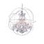 Lustre en forme de globe unique à 25 lumières avec détails en cristal Svante-22859138-22859135