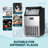 Simzlife 100lb. Daily Production Cube Freestanding/Under Counter  Commercial Ice Maker