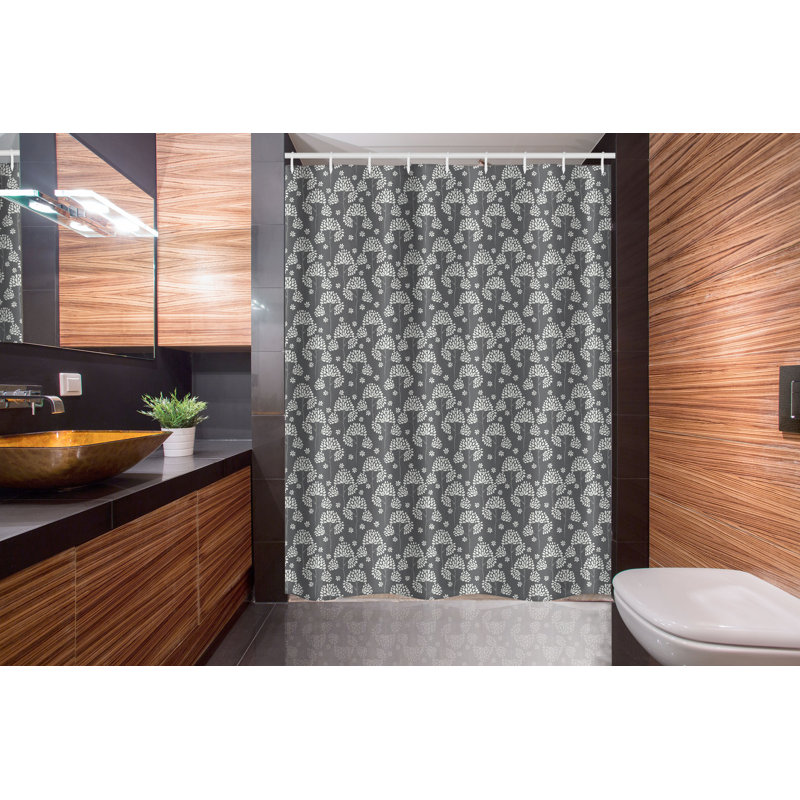 Shower Curtain with Hooks Included, 78'' H x 54'' W
