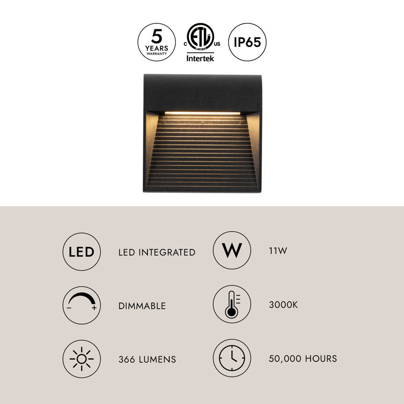 Casa LED Outdoor Sconce, Gray