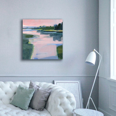  'Little Harbor View' by Kathleen Robbins Canvas Wall Art, 37" x 37"