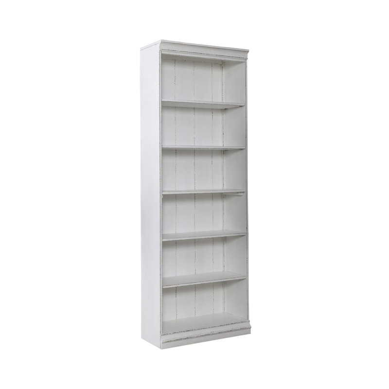 Bibliothèque Colchester avec panneau arrière en planches de 84 pouces, (6 tablettes) H 84,25 po x l 30 po x P 12,5 po