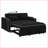 Sofas Couches, 55.5” Modern Velvet Sofa Bed with USB, Adjustable Back, Black | Solid Wood Frame
