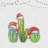 Christmas cactus - 32"x32" art on canvas