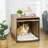 Furniture Style Dog Crate End Table with Removable Door Panel