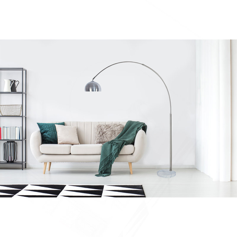 81"H STEEL MODERN ARCH FLOOR LAMP