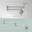 Single Hole Wall Mounted Swing Arm Folding Pot Filler Kitchen Faucet With Double Handles-106838114