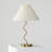 Squiggle 22" LED Table Lamp with Twisting Base and Ivory Empire Shade-98278478