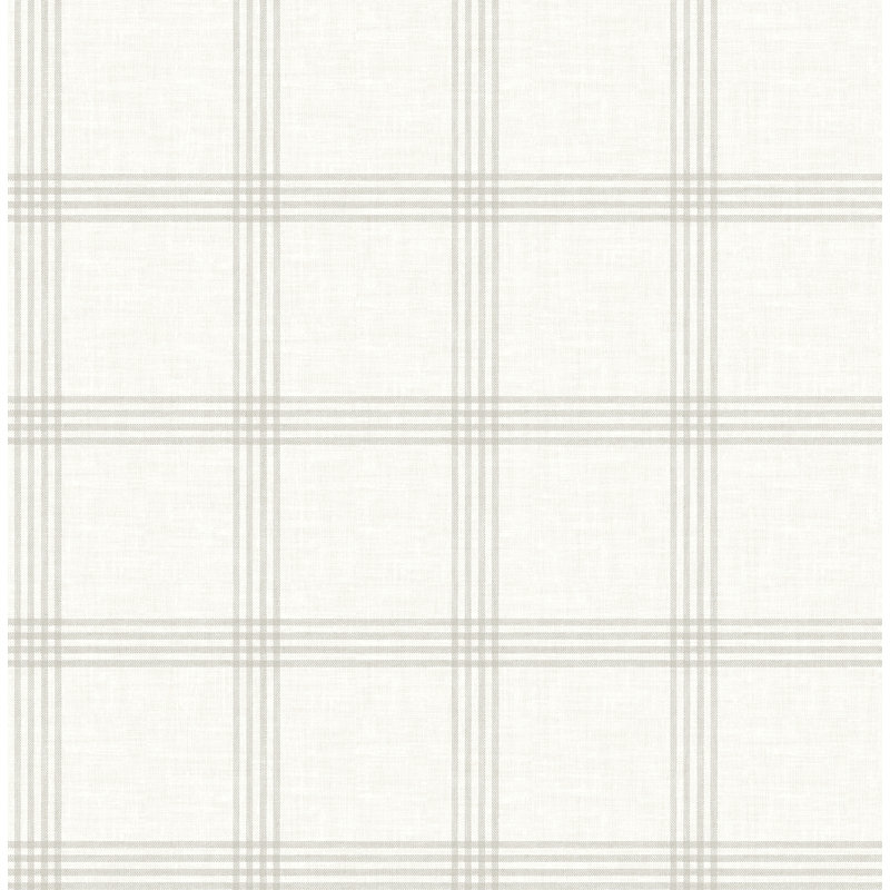 Twain  Plaid Wallpaper, Gray