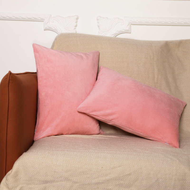 Velvet Pillowcase - Set of 2, Queen, Pink