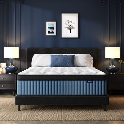 Matelas hybride 7 couches avec ressorts ensachés et support à deux zones Bedstory