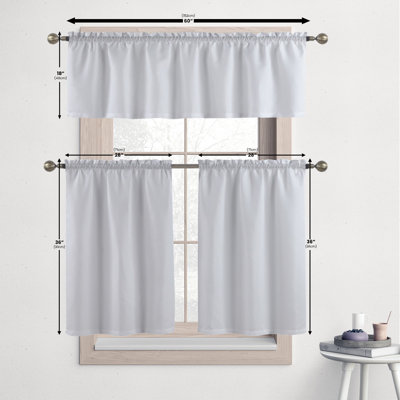 Fall In Love Tailored Kitchen Curtain