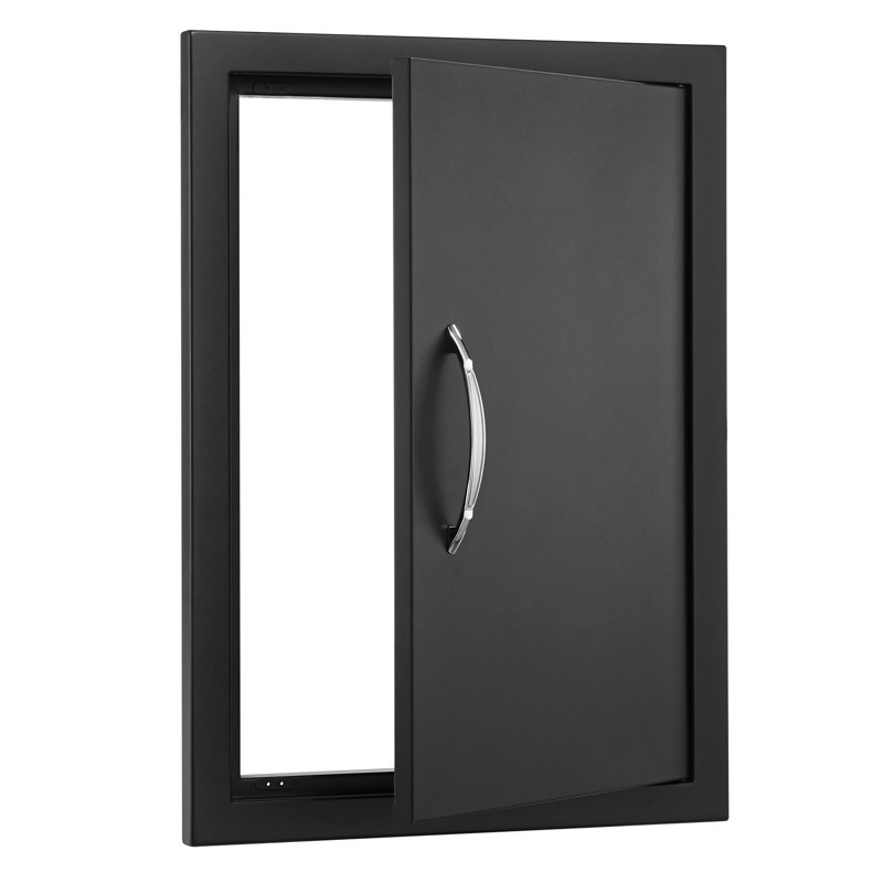 Porte d'accès pour barbecue, porte de cuisine extérieure simple en acier inoxydable, H 22 po x l 16 po x P 2 po
