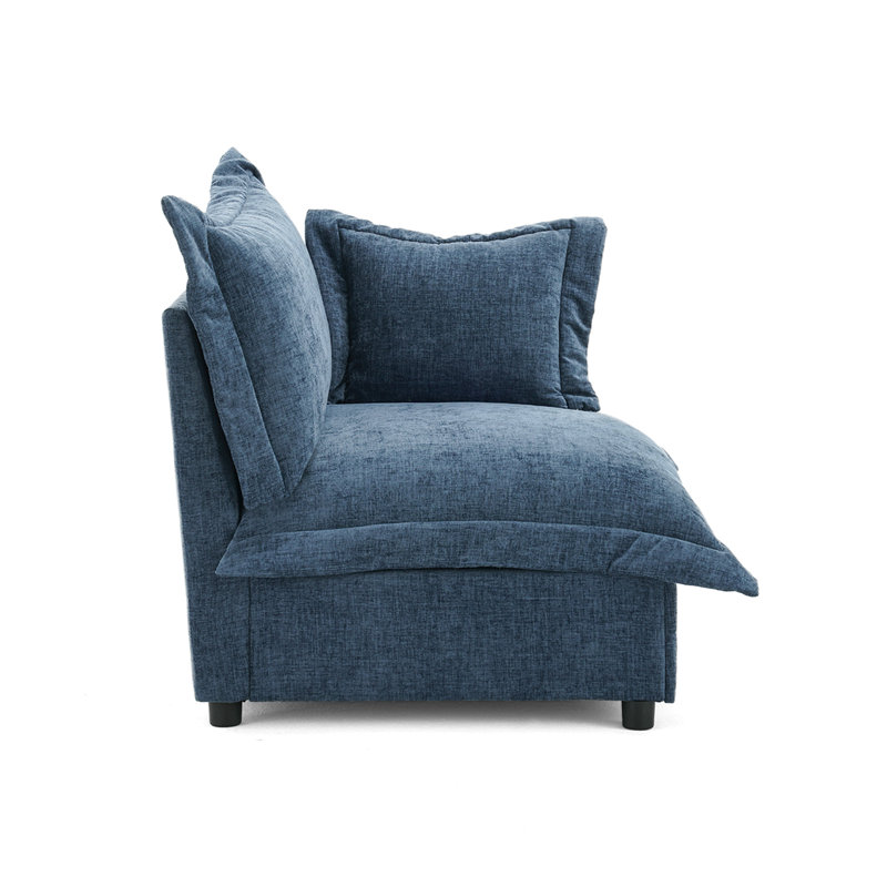 Upholstered Armchair, Navy