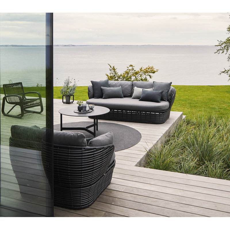 Basket 2-Seater Sofa, Gray