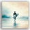 «Solitaire Surfer at Dawn», reproduction d'art sur toile tendue