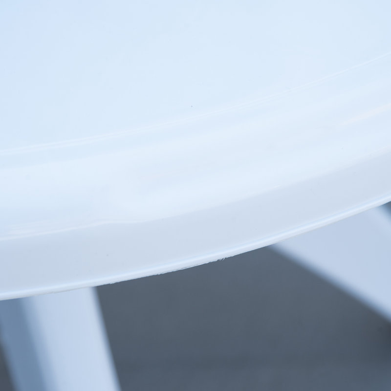 Table de salle à manger en plastique Aamia, Blanc