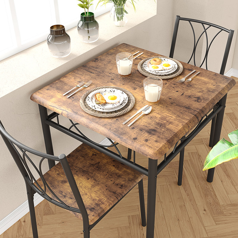 Dining Set, Brown, Brown, Brown