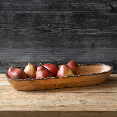 Lava Enameled Cast Iron Serving Dish 7 inch-Round with Beechwood Service  Platter