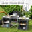 Rectangular Folding Outdoor Camping Table , 67.7'' in. W 18.9'' in. D-116828009