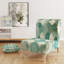 Fauteuil de chambre rembourré Turquoise-46367175